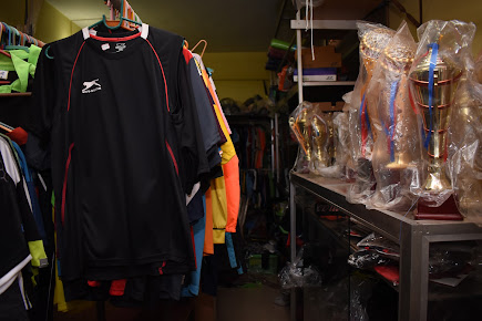 Cricket bats and equipment shelf inventory
