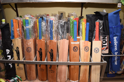 Cricket bats premium collection on display shelves