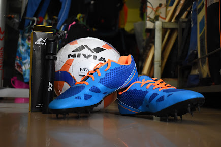 Football boots and sports footwear showcase