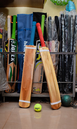 Badminton rackets and sports balls collection